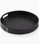 Black Tray Round